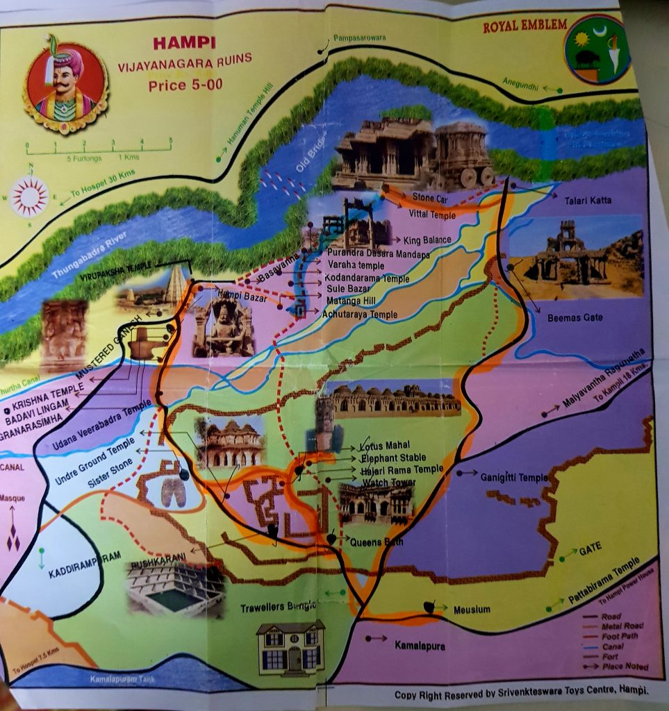 hampi guide map
