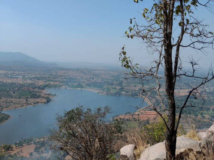 view from the top of makali durga trek