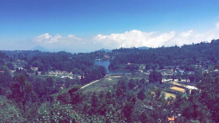 kodaikanal lake from a view point