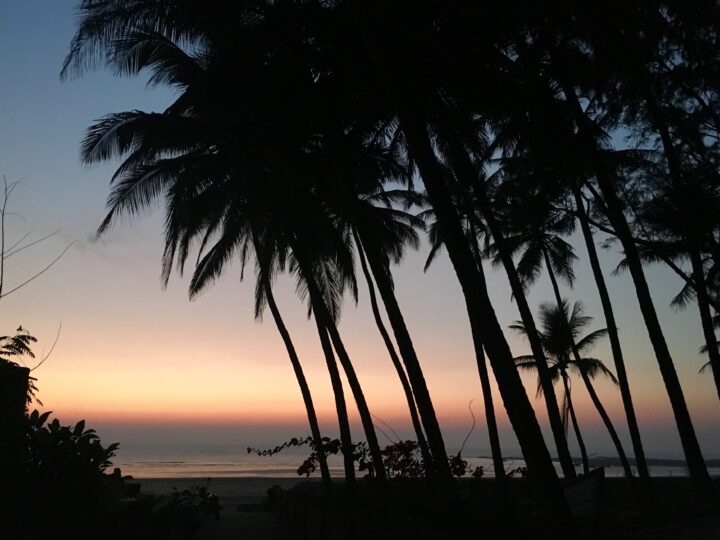 Alibaug Beach during susnet