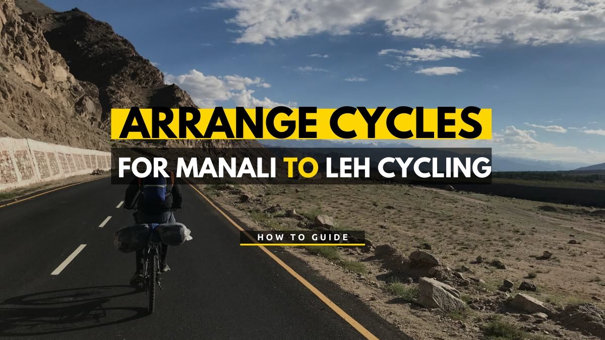 person cycling in ladakh near leh - featured image