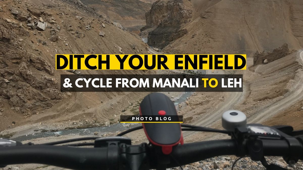 Cycle overlooking Morei Planes near Pang in Ladakh - featured image