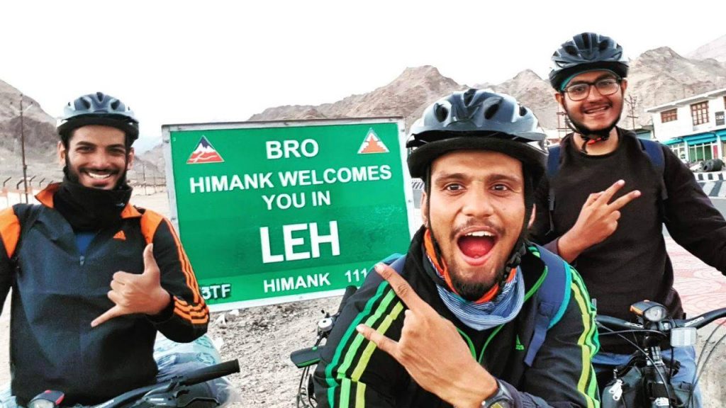 Picture taken when we reached Leh. Adventure of Lifetime indeed.