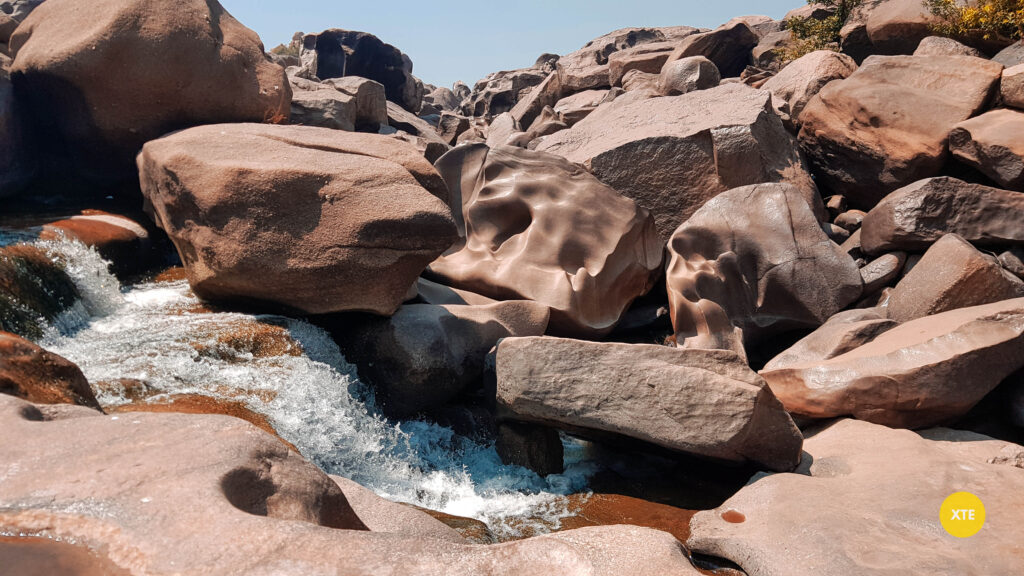 A view of Hampi Waterfalls