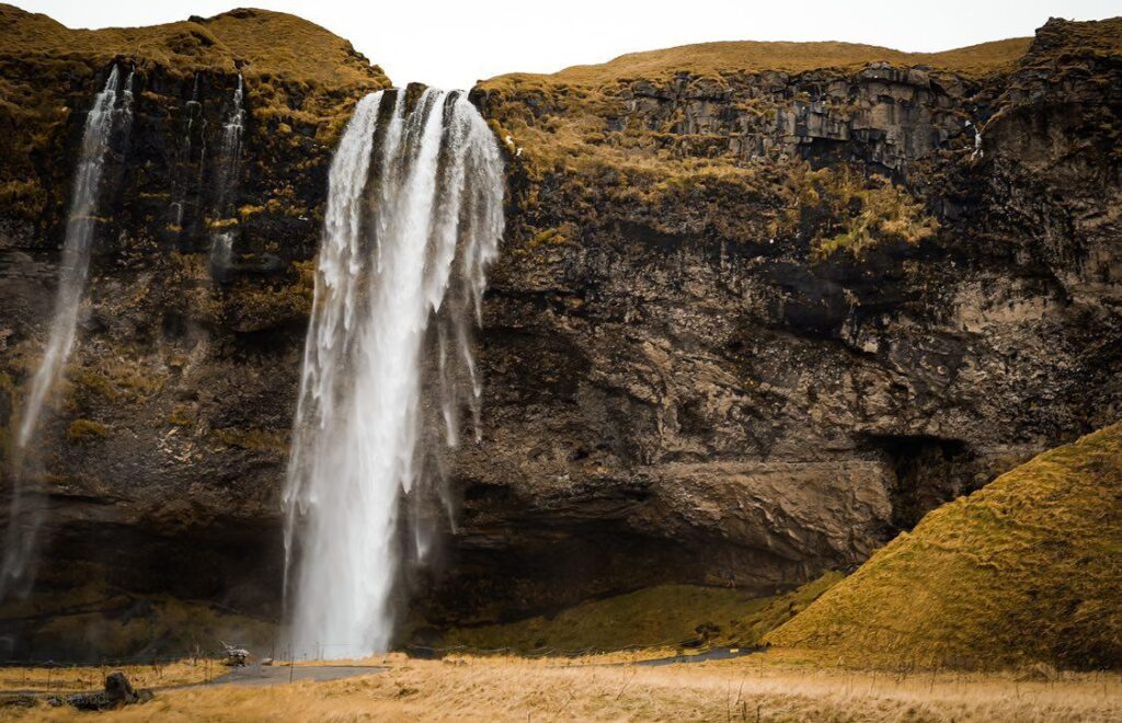 A waterfall in Iceland