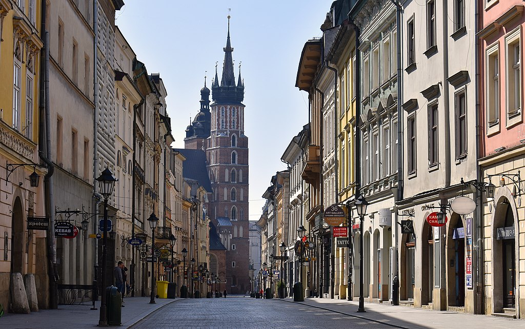 a street in Krakow Poland