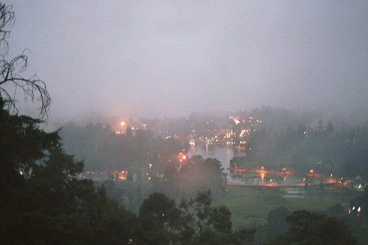 Night view of Kodaikanal Lake from Upper Lake View Point