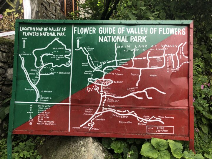 Valley of Flowers Map