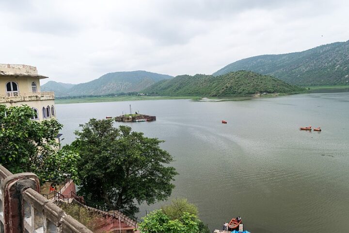 Siliserh Lake Palace overseeing the Siliserh Lake near Alwar city