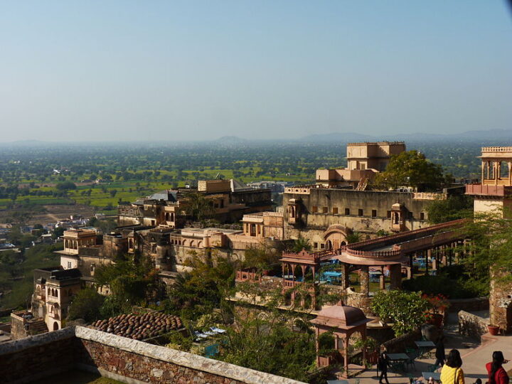 View from one of the higher levels of Neemrana Fort Palace