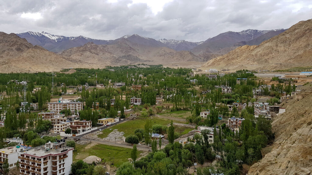 Bird's eye view of Leh from Royal Leh Palace