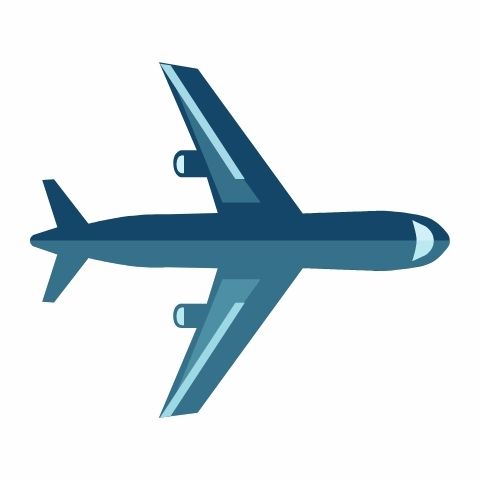 icon for airplane for how to reach section on xplore the earth articles