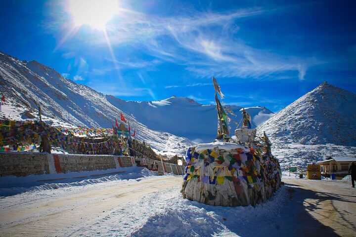 Khardung La (Mountain Pass) near Leh in Ladakh