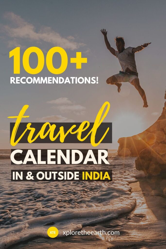 travel calendar for where to travel in & outside india