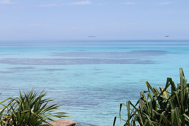 View of the Lagoon from the Funafuti Lagoon Hotel in Tuvalu