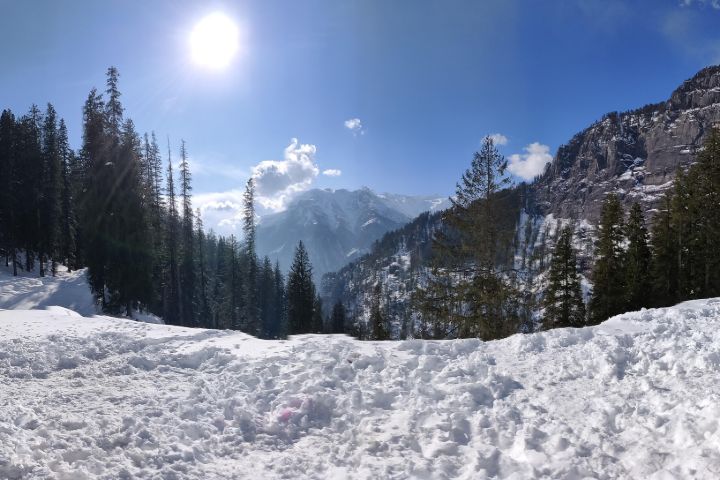 Beautiful View from the Skiing Point in Sethan
