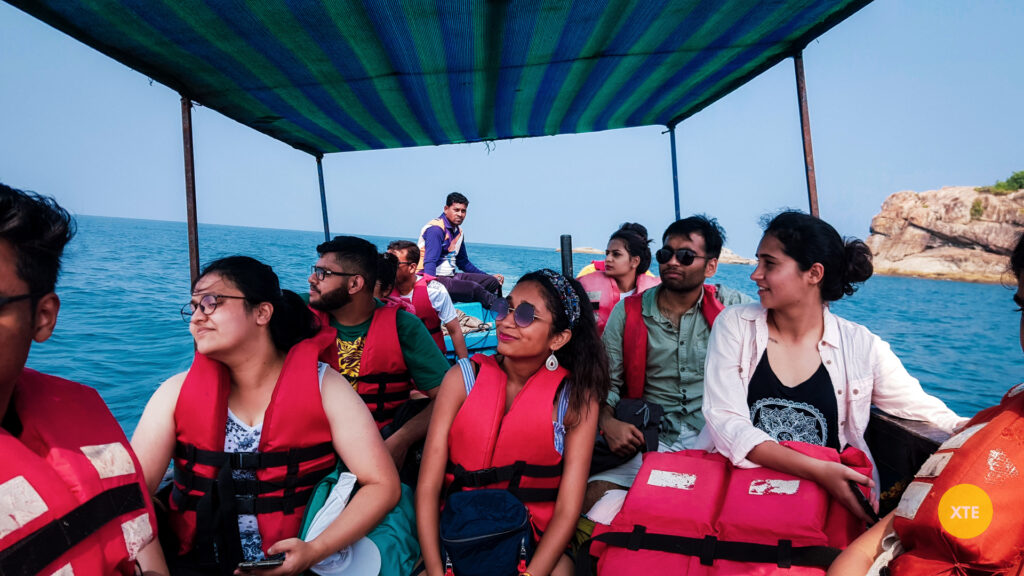 Travelling to Paradise Beach on a Ferry