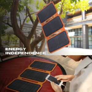 Tesser 20W Portable Solar Panel Charger (Orange)