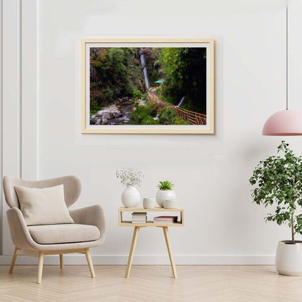 Tiger Falls in Chakrata, Uttarakhand XTE Print mockup