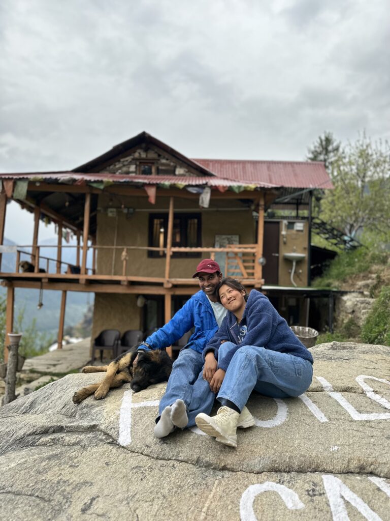 mud house in himachal, sethan at footloose camp