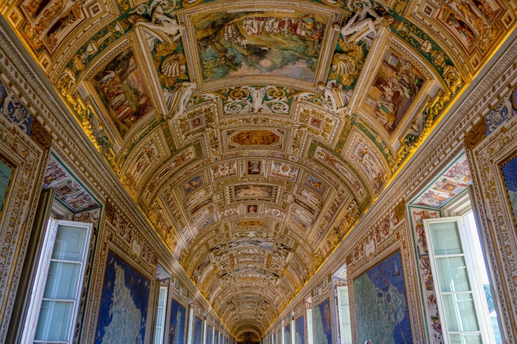 Vatican Museums Ceiling - Historical Places to Visit in Italy
