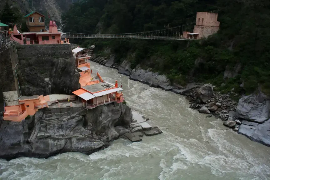 Vishnuprayag - Confluence of Alaknanda and Dhauliganga rivers (Panch Prayag)
