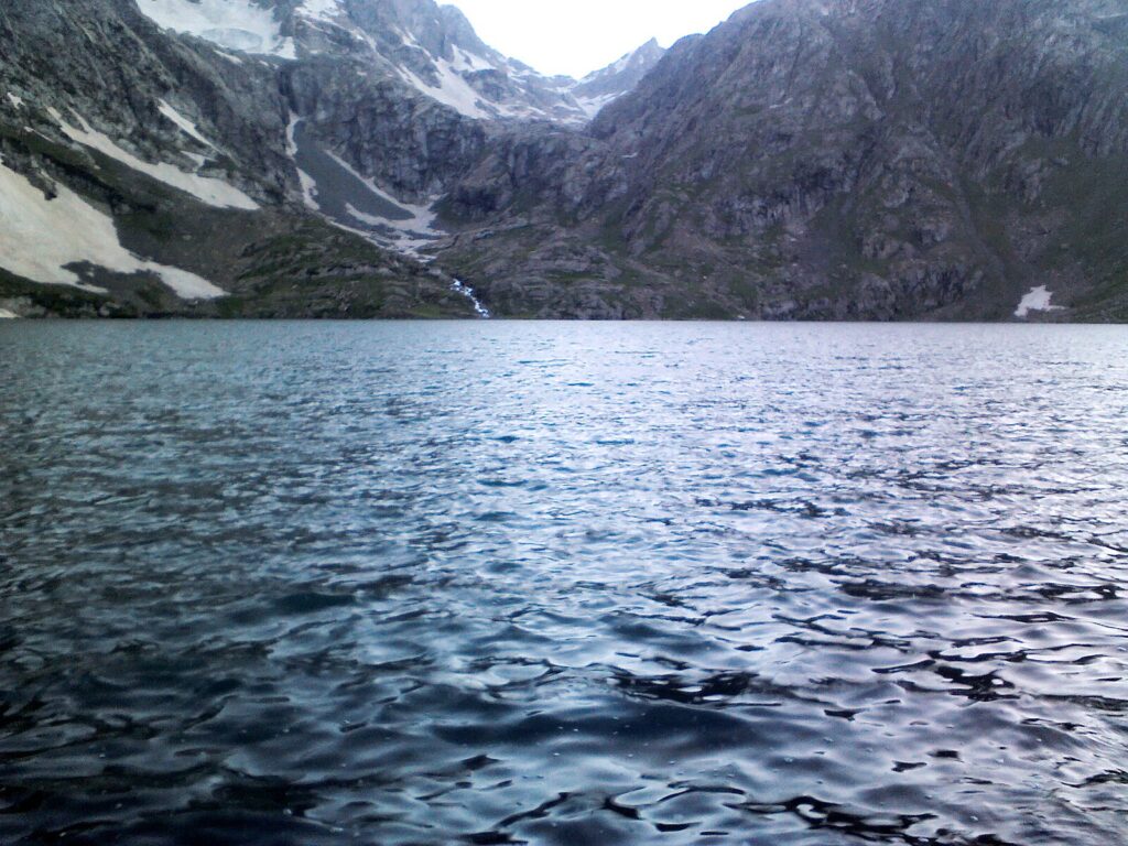 Flowing water from the mountains