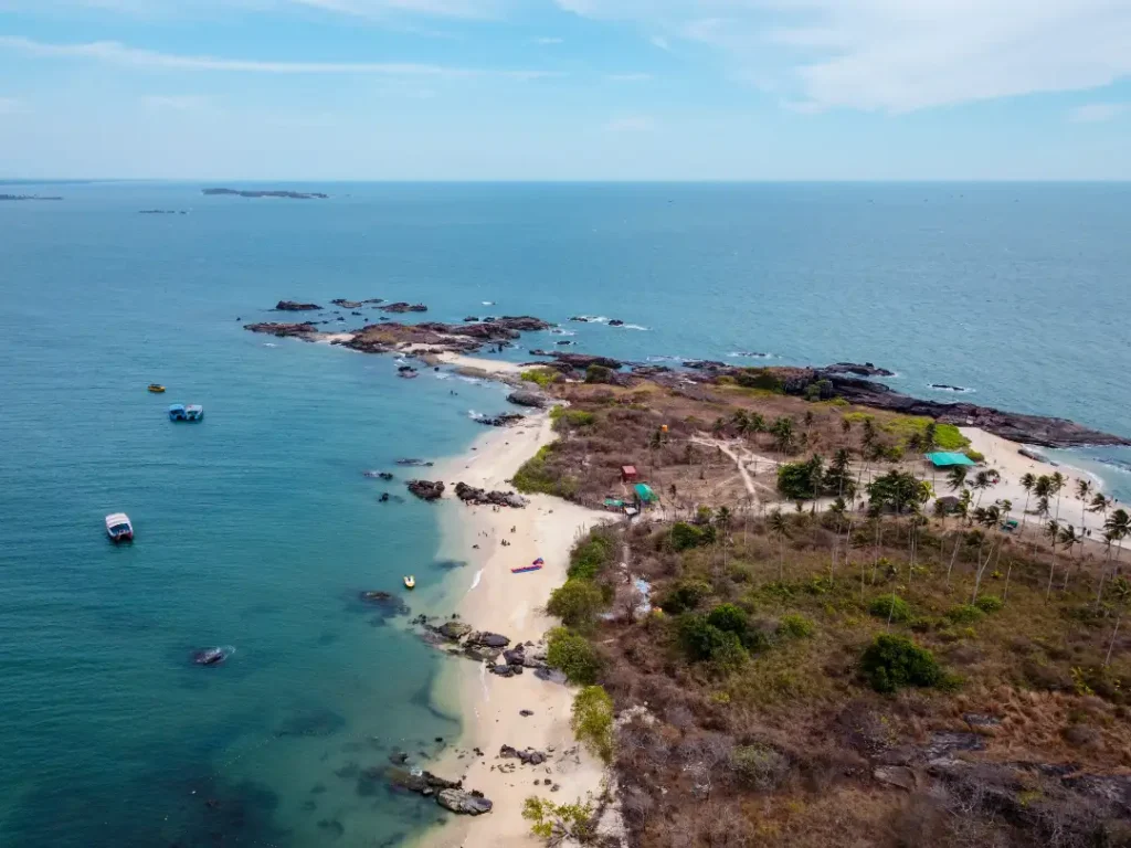 st mary's island udupi from drone