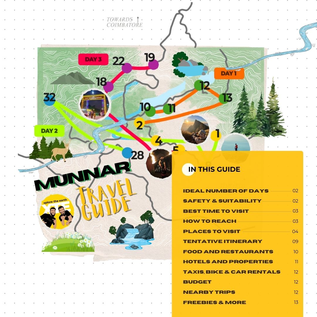 Munnar Travel Guide Book by XTE