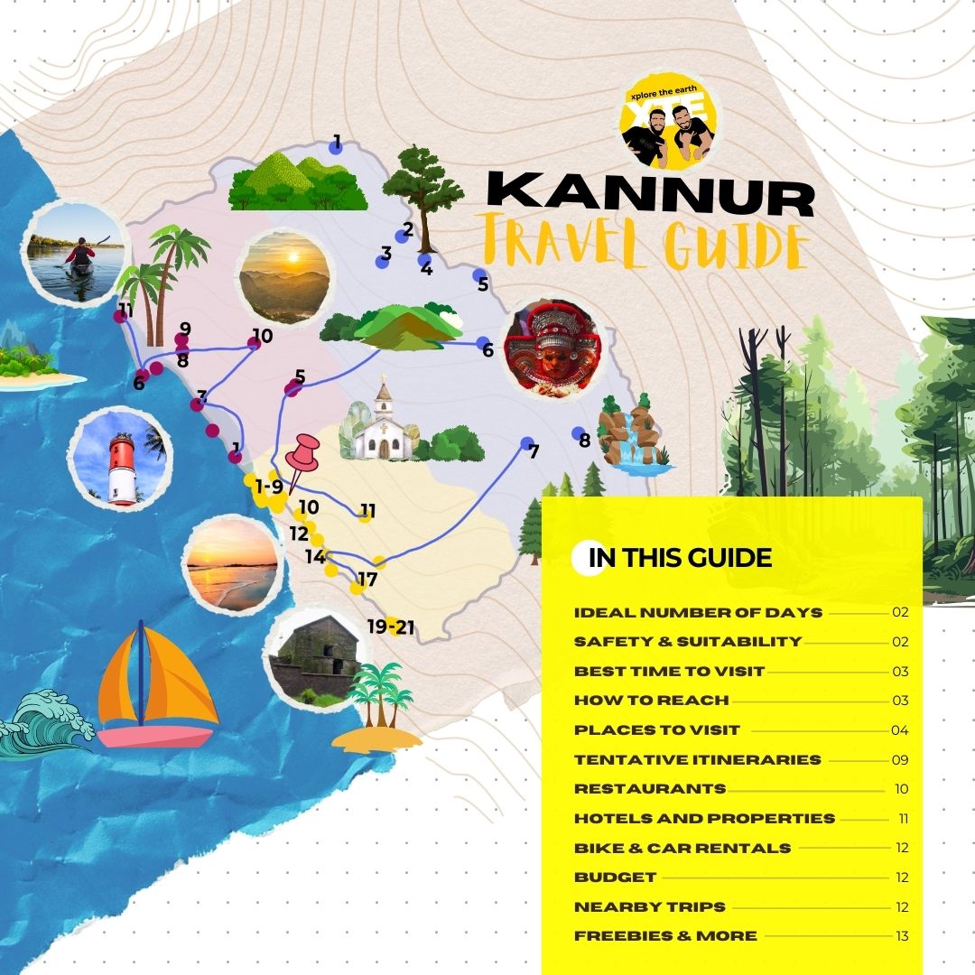 Kannur Travel Guide Book by XTE