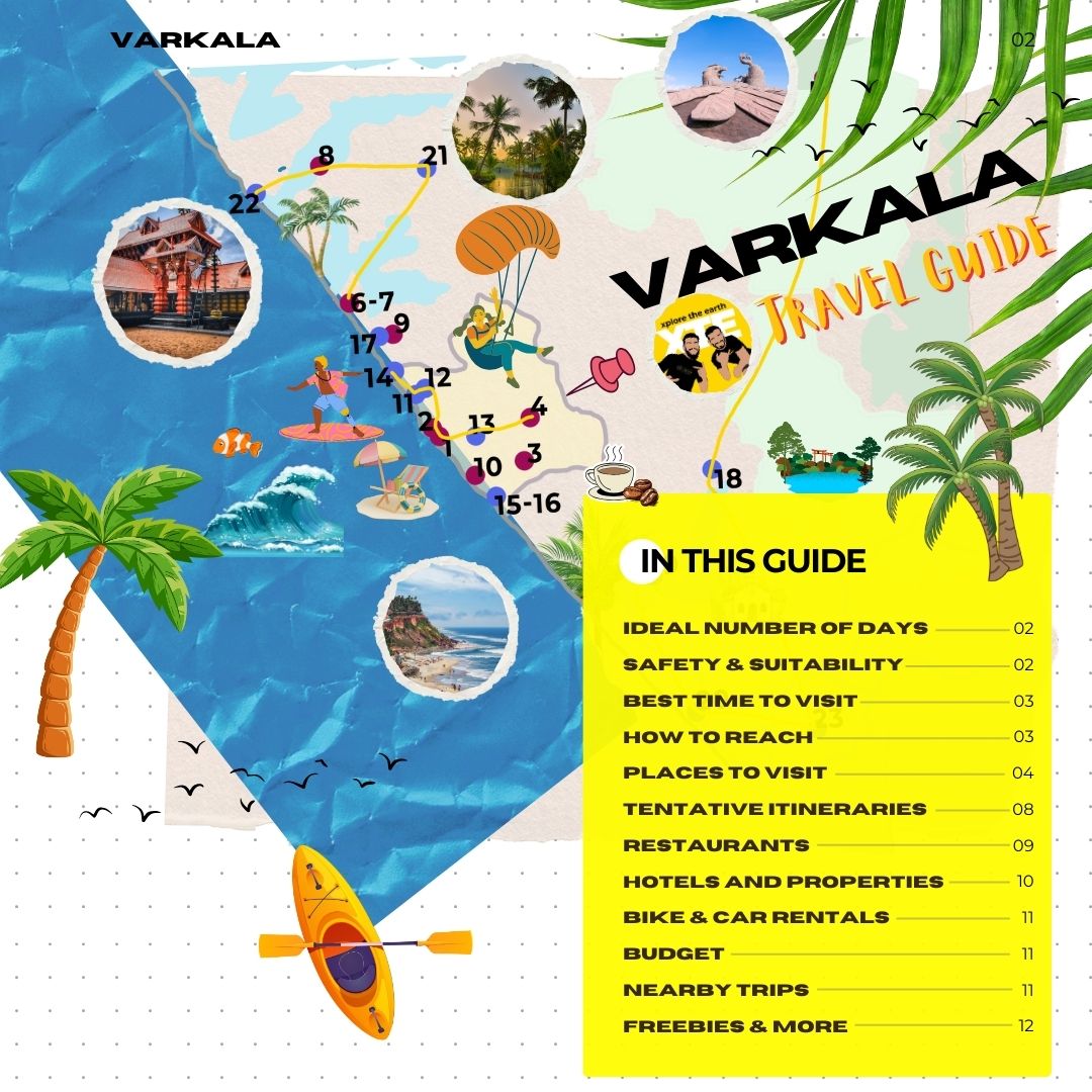 Varkala Travel Guide Book by XTE