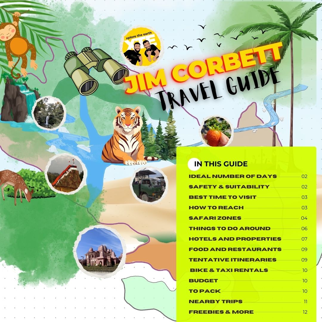 Jim Corbett Travel Guide Book by XTE