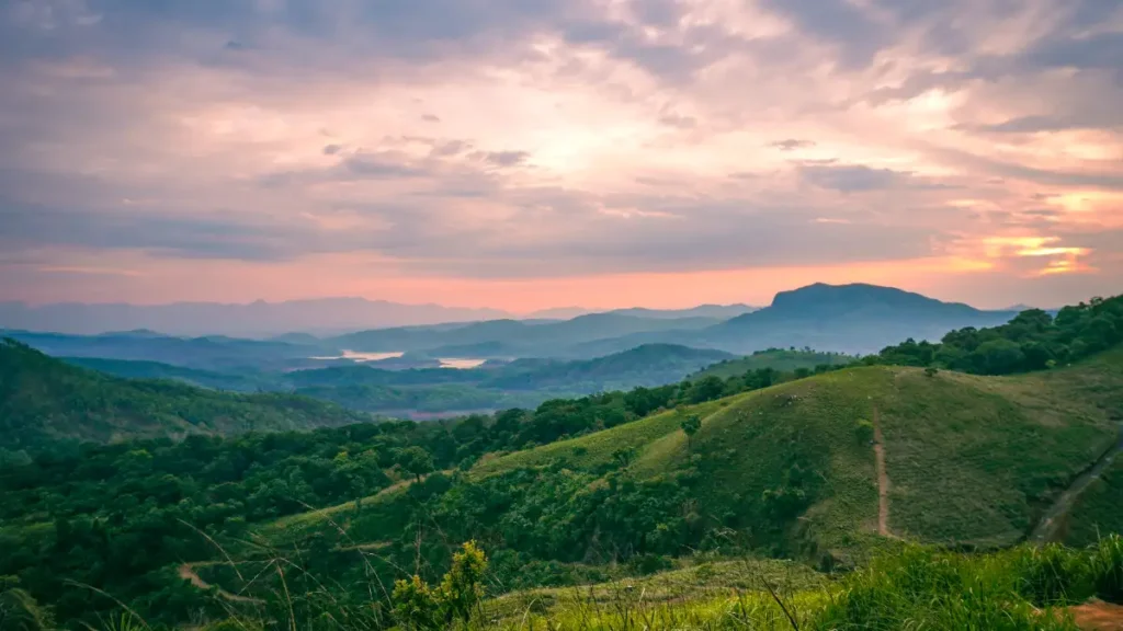 Sunrise from Uluppunni Top Station in Vagamon