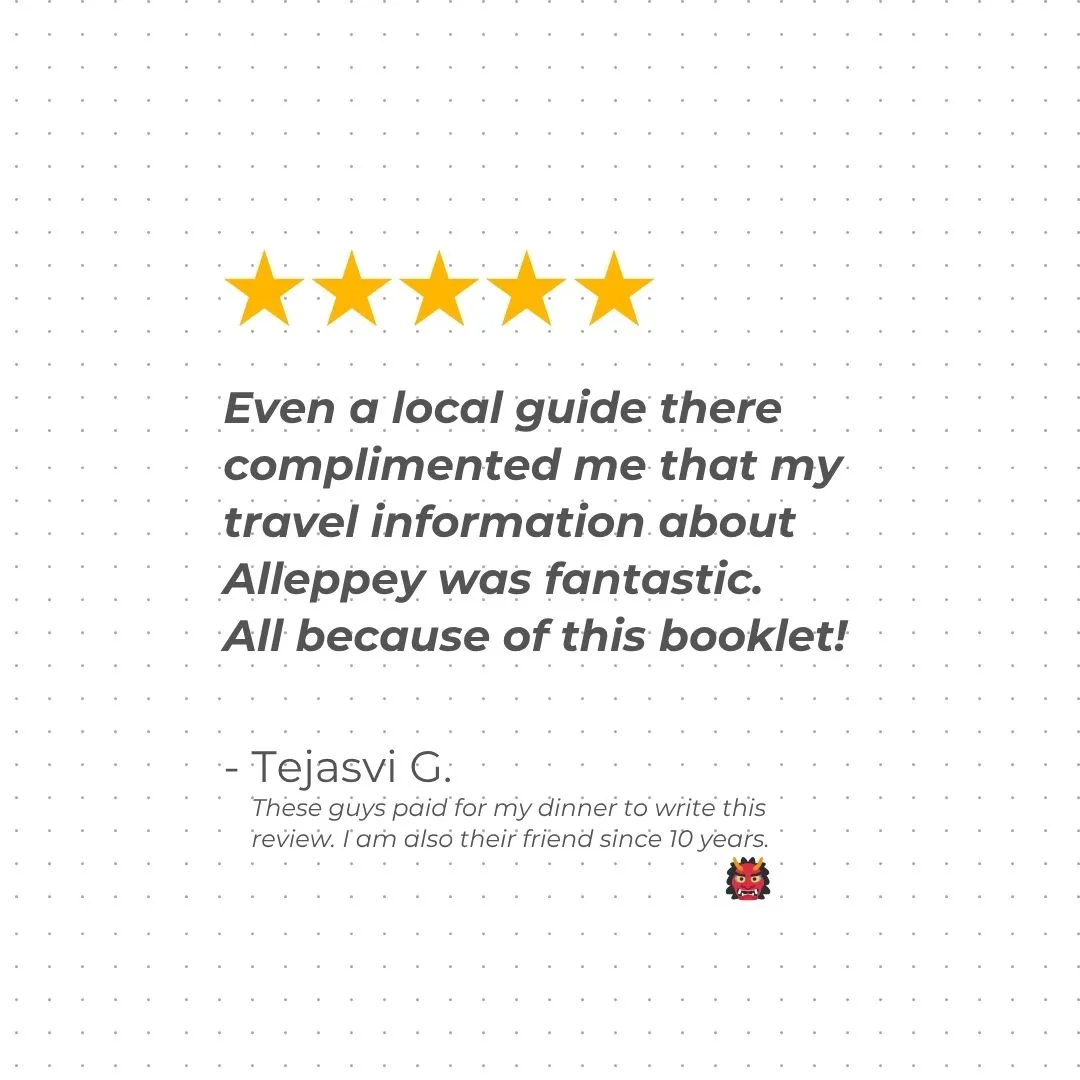 Alleppey Travel Guide Book by XTE