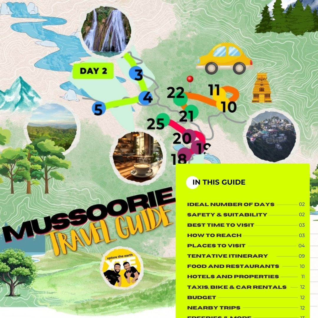 Mussoorie Travel Guide Book by XTE
