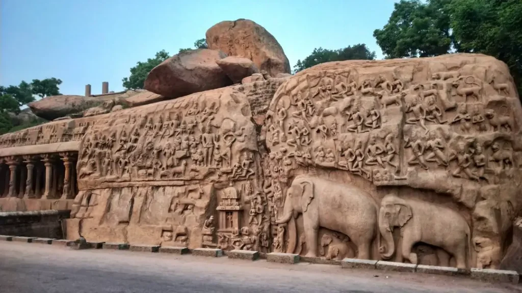 mahabalipuram tamil nadu arjuna's penance