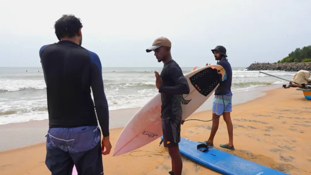 surfing lesson with mahabs surf and stay in mahabalipuram