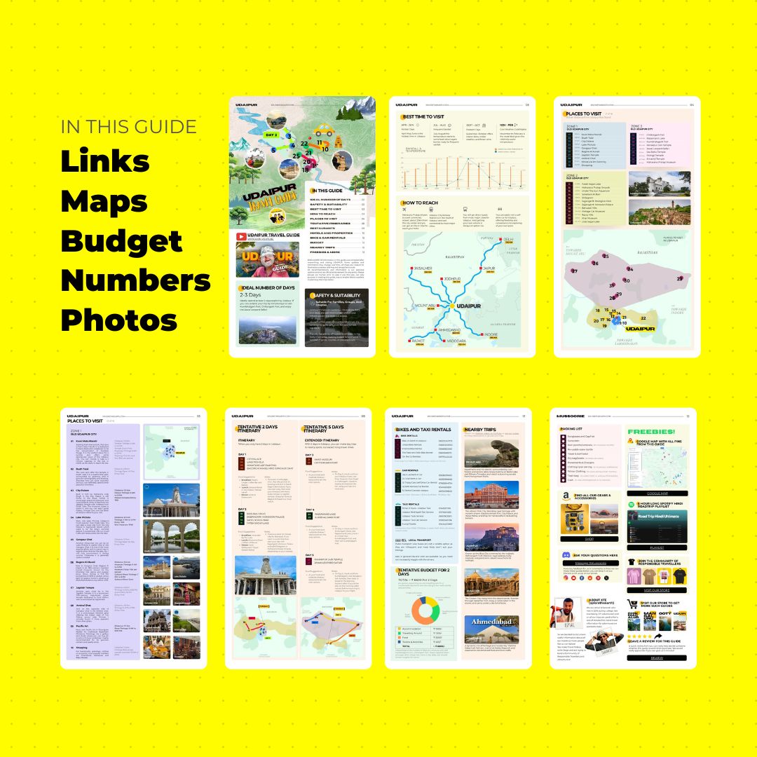 Udaipur Travel Guide Book by XTE