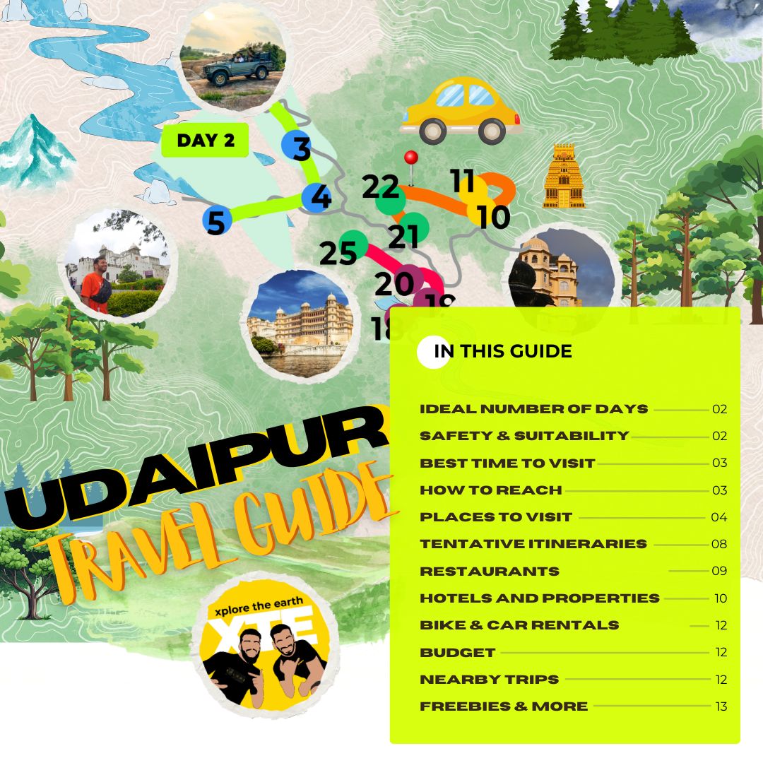 Udaipur Travel Guide Book by XTE