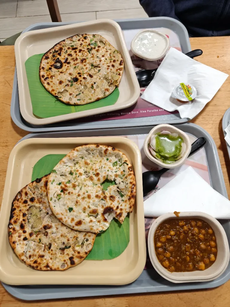 paratha street food delhi - by Santhiya Kandaraja
