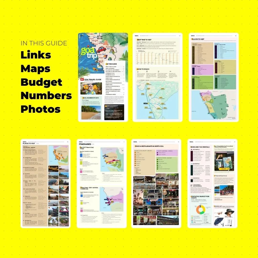 Goa Travel Guide Book by XTE (North + South)