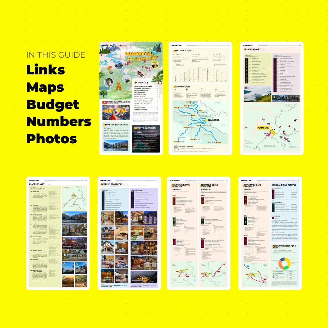 Nainital Travel Guide Book by XTE