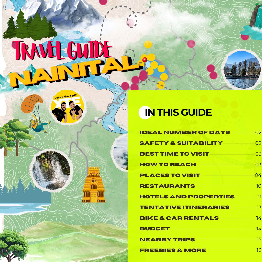 Nainital Travel Guide Book by XTE
