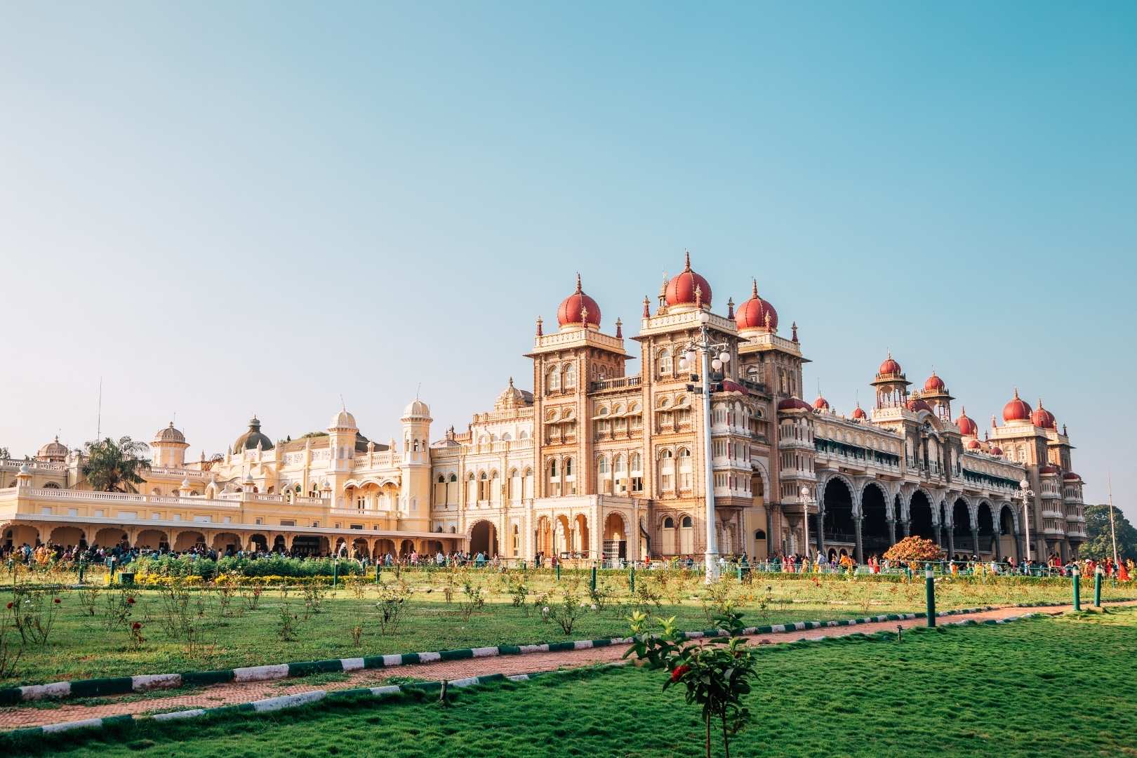 Mysore Palace from outside during the day
