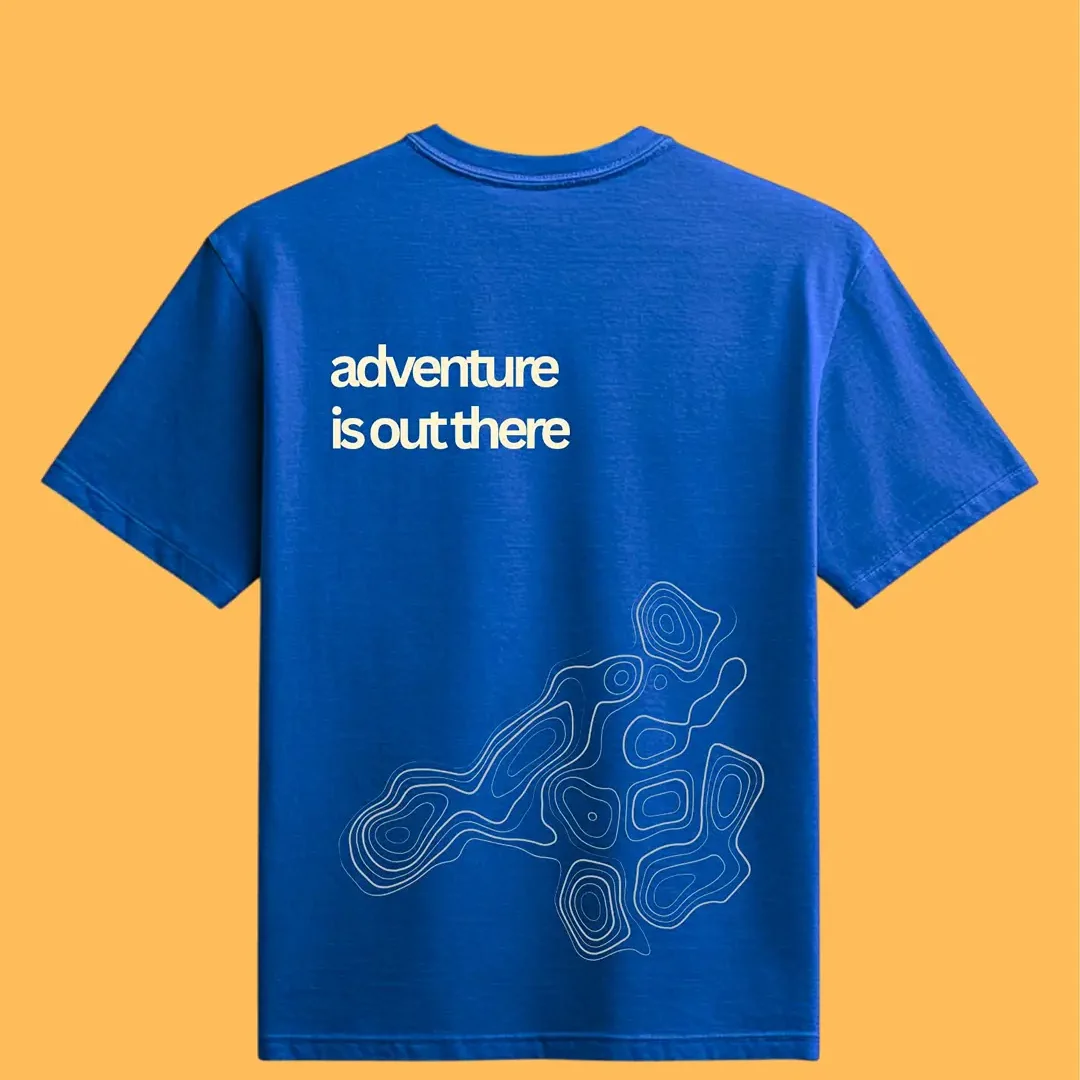 Adventure Is Out There – Blue Breezy Oversized X-Tee